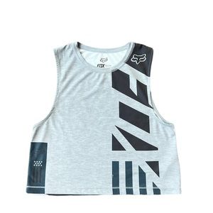 fox racing cropped tank top